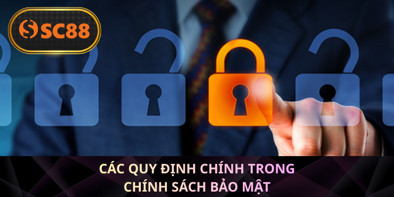 Các quy định chính trong chính sách bảo mật